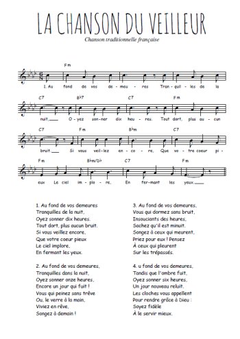 La chanson du veilleur